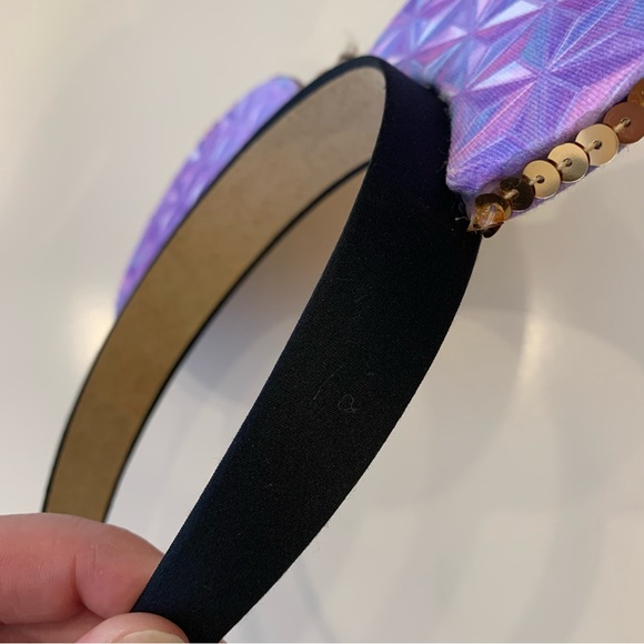 Purple and gold sequin Minnie Mouse Ears Disney - Picture 4 of 4